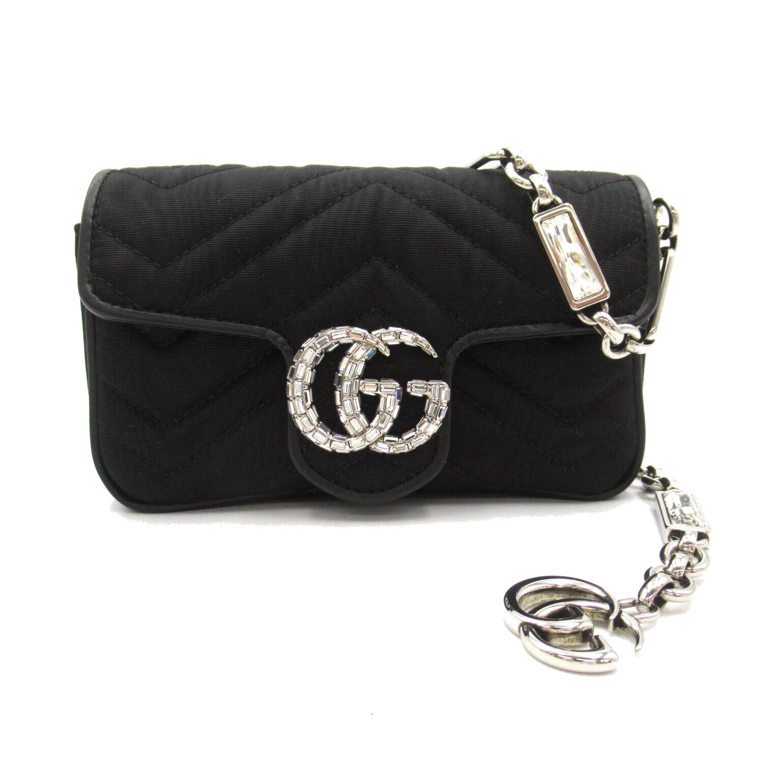Sac taille GUCCI GG Marmont sac bandoulière bidirectionnel 746608FAB7Y1155 nylon noir NEUF