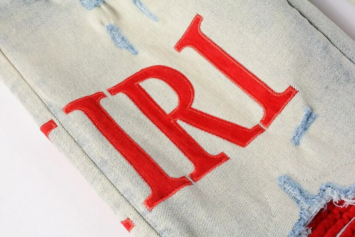 Amiri Men's High-end Casual Fashion Personality Vintage Jeans/Size