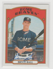 2021 TOPPS HERITAGE MINORS REAL ONE #ROA-BBA BRYCE BALL AUTO