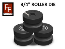TR60 Tube Roller Dies, 3/4” Round Tubing for TR-60 Bender, Full Set