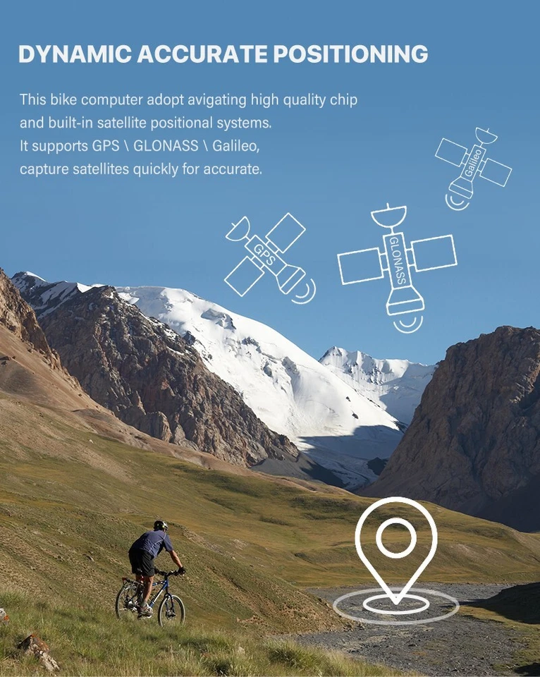 contachilometri navigatore gps CYCPLUS M1 ciclo Computer Bici corsa garmin - Immagine 4 di 4