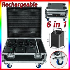 Rechargeable Flight Case For 6Pcs UP LightING Stage Par Light Case with Wheels