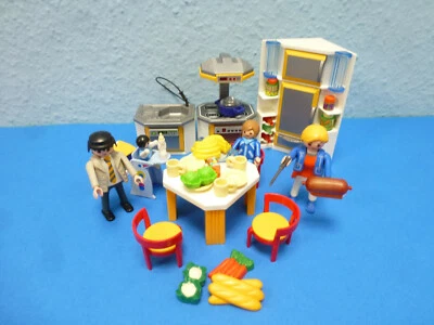 Cuisine Cuisinière Électrique Réfrigérateur Pour Maison de Poupée Playmobil 055 - Photo 1/3