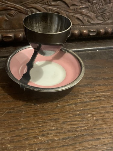 ANTIQUE CHRISTOPHER DRESSER HUKIN & HEATH SILVERPLATED NOVELTY EGG CUP - Picture 3 of 14