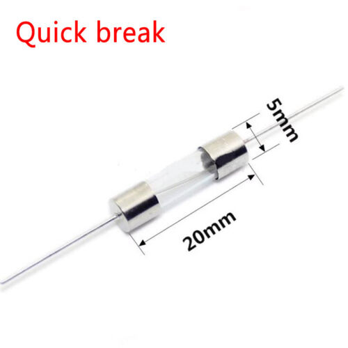 Tubo fusibile vetro 250 V 0,5 A~20 A 3,6x10 mm 5x20 mm con filo rottura rapida rottura lenta - Foto 4 di 5