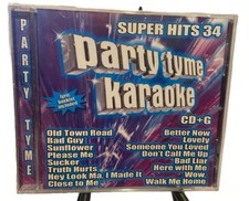 Party Tyme Karaoke - Super Hits 34 -16-song CD G New