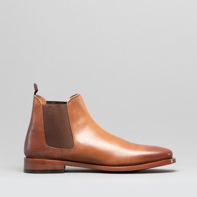 mens soft leather chelsea boots