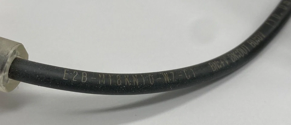Omron NPN proximity switch sensor E2B-M18KN10-WZ-C1 with leads 72” long, N.O. - Image 2 of 4