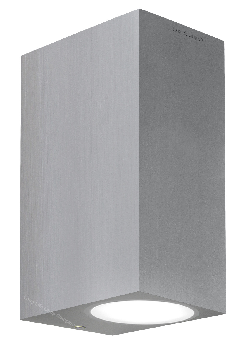 Modern Matt Stainless Steel Rectangular Double Up & Down Outdoor Wall ...