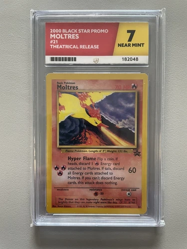 Moltres (2000) Black Star Promo 21 - Corrected - ACE 7 🔥