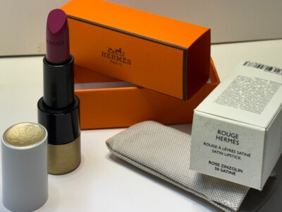 ROSE ZINSOLIN #50 Satine  HERMES Satin Lipstick Full  Size  100% Aut NIB