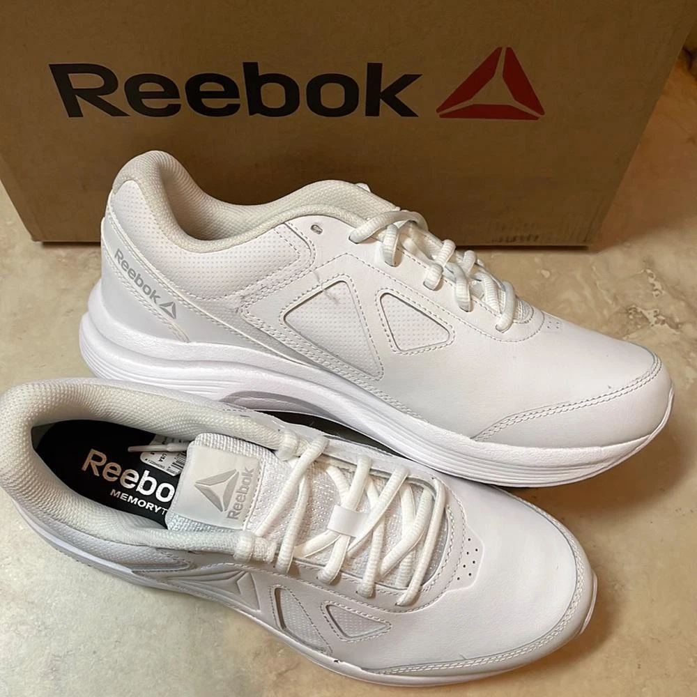 Reebok white store walking shoes
