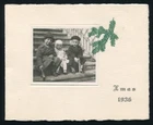 CHRISTMAS CARD HAND SIGNED PRINCESS ILEANA OF ROMANIA 1936 SCHLOSS SONNBERG