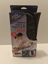 Vintage 2002 The First Years Deluxe Fold and Go Diapering Kit new in pack.