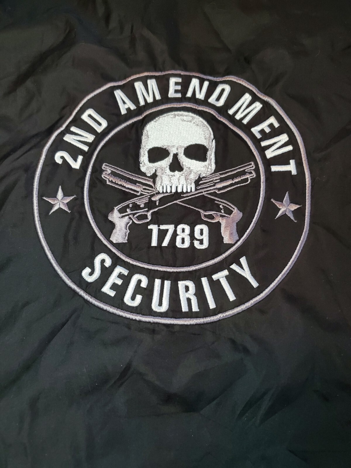 Second 2nd Amendment Security Black Embroidered F… - image 6