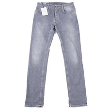 Handpicked Regular-Fit 'Ravello' Medium Gray Soft Sanded Denim Jeans 32 NWT