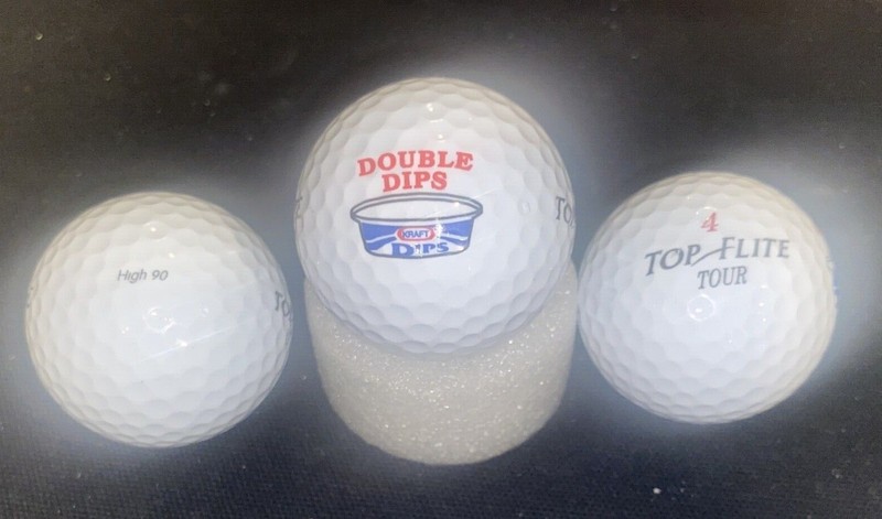 Kraft "Double" Dips Logo Golf Balls- NEW IN BOX
