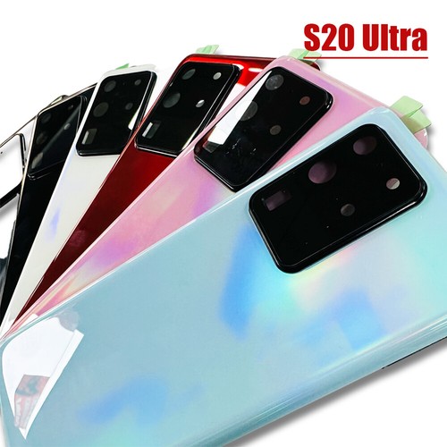 Back Case For Samsung Galaxy S20 Ultra Rear Glass Cover with Camera Lens HAU - Photo 4 sur 17