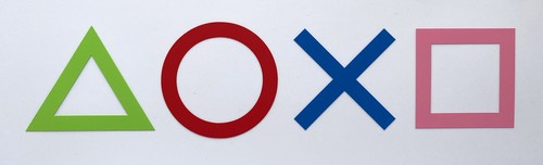 PEGATINAS MULTICOLORES SÍMBOLOS BOTÓN PLAYSTATION - Imagen 1 de 4