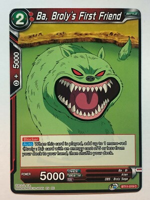DBS CCG Vermilion Bloodline (2nd Edition) Ba, Broly's First Friend NM/M
