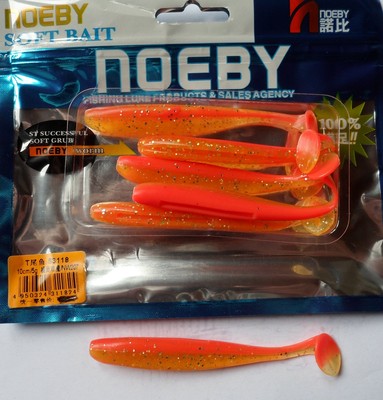 Leurre Souple Odorant Noeby Texan Minnow 8cm 3,5g - Couleur 208 - Lot De 6