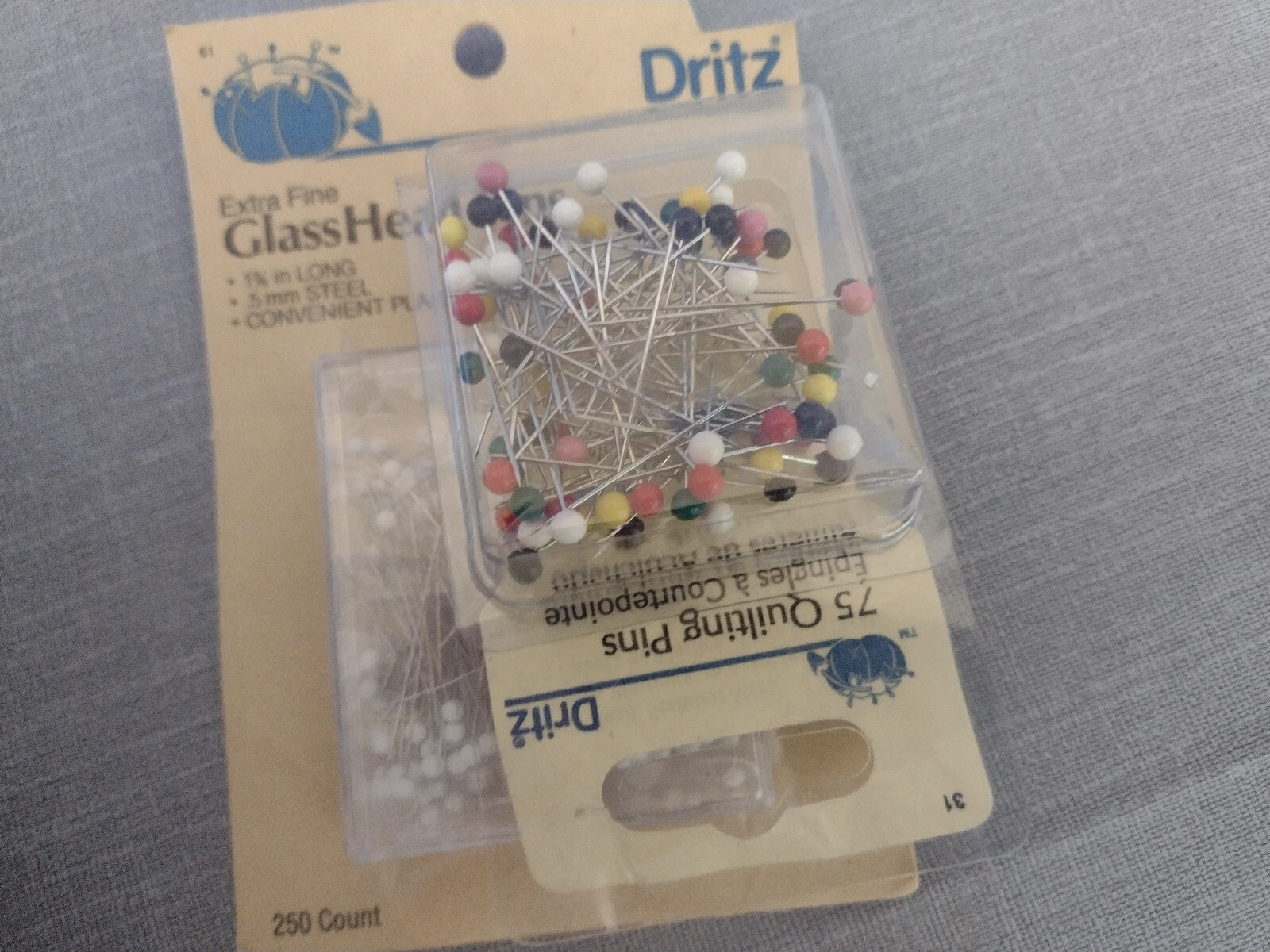 Sewing Basket Round Ornate Decorated White Lace Trim with Accessories