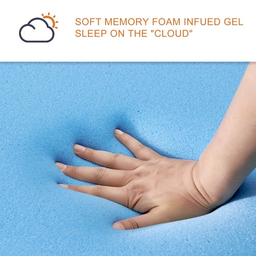 8/10/12 Inch Gel Memory Foam Mattress for Comfortable Sleep Mattress In A Box - Picture 8 of 16