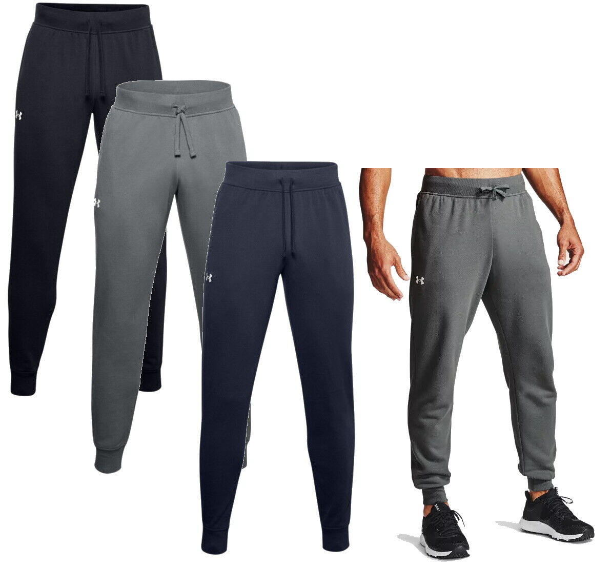 Contiene Júnior impacto Under Armour Mens UA Rival Cotton Joggers Sweatpants 1357107 - New 2022 |  eBay