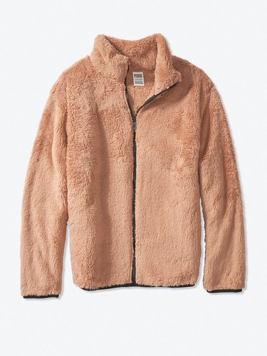 Secret PINK Sherpa Full Zip Jacket 