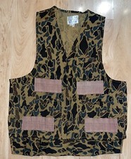 Vintage American Field Camo Bird Hunting Vest Mens Size Medium - Excellent 