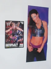 WWF Magazine 12/2001 Lita Poster WWE Divas Ivory Trish Stratus + Picture