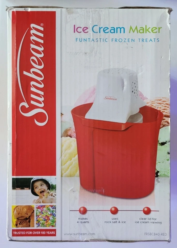 Sunbeam мороженица, фантазия замороженные лакомства. FRSBCB40-КРАСНЫЙ. - Изображение 3 из 4