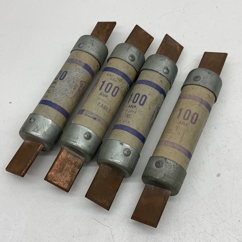 (paquete de 4) Fusible de cartucho no renovable Eagle 655 100A 100A 250VAC hecho en EE. UU. - Imagen 2 de 5