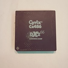 486 Cyrix Cx486 DX2 66-MHz Cx486DX2-66GP CPU Ceramic Processor 1993 Rare Vintage