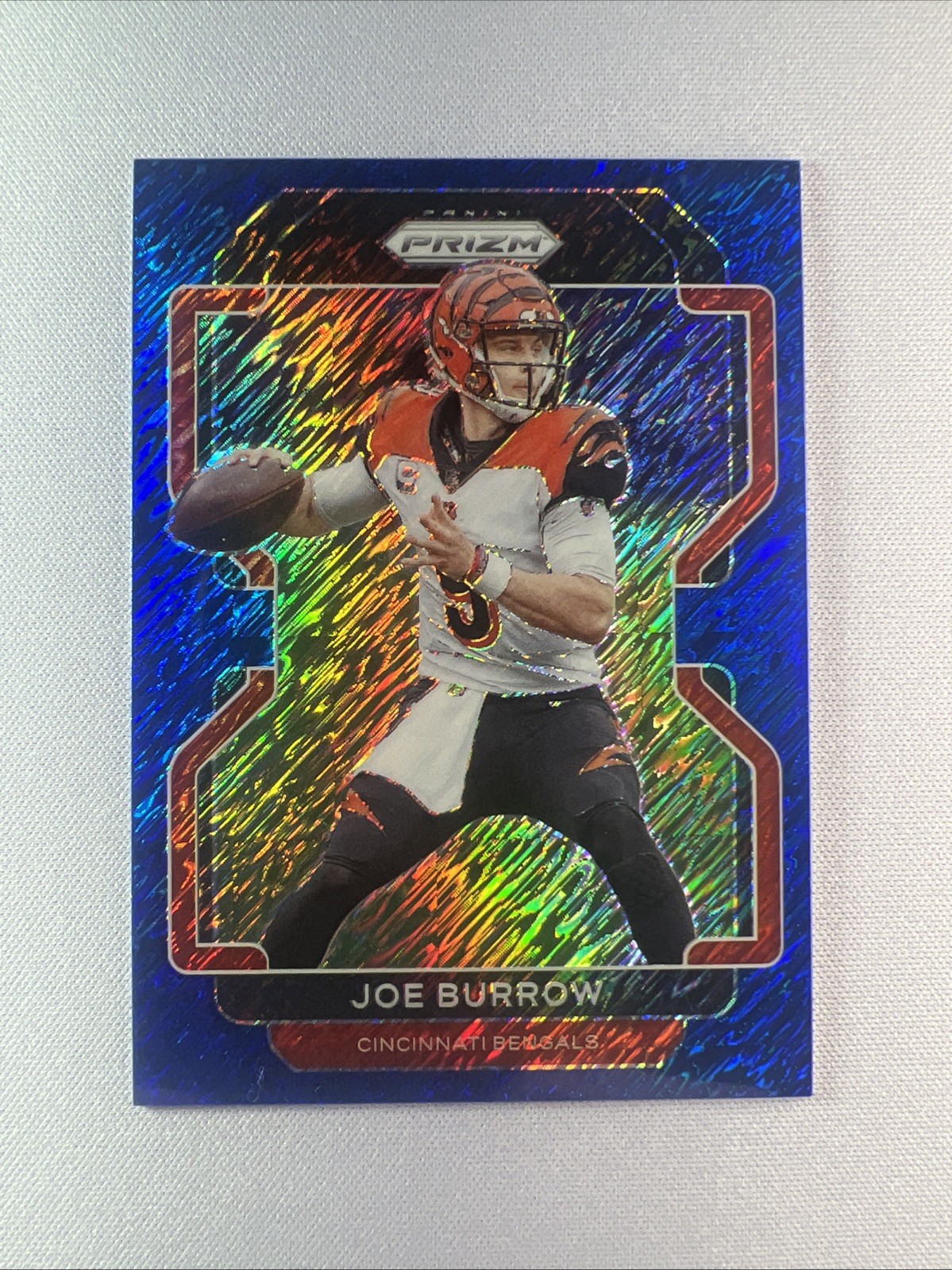 2021 Panini Prizm Joe Burrow #273 Blue Shimmer Prizm /25 Bengals SSP