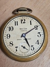 WESTCLOX SCOTTY POCKET WATCH 49.6mm USA Brass