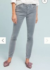 NEW Anthropologie Pilcro Velvet High-Rise Ankle Skinny Stretch Denim Jeans 29
