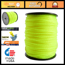 Premium 0.095" Twisted Trimmer Line - USA Made, Durable, Heavy-Duty Lawn Care