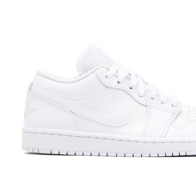 Size 8 - Air Jordan 1 Low Triple White W for sale online | eBay
