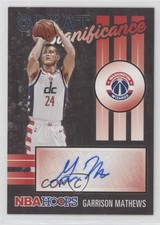 2020-21 Panini NBA Hoops Great SIGnificance Garrison Mathews #GS-GMT Auto 0q3