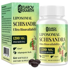 Liposomal Schisandra Berry Extract 1200mg - 60 Softgels for Stress  Adrenal