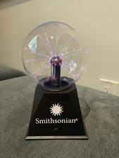 Plasma Electricity Ball Smithsonian, Black, Pre-owned.  NO Sound Light Works  