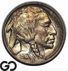 1913 Buffalo Nickel Type 1, Nice Color, Gem BU++