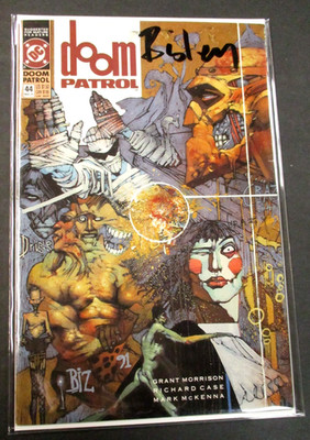 SIGNED SOMIN BISLEY DC COMICS DOOM PATROL #44 1991 VINTAGE CE COA Q210