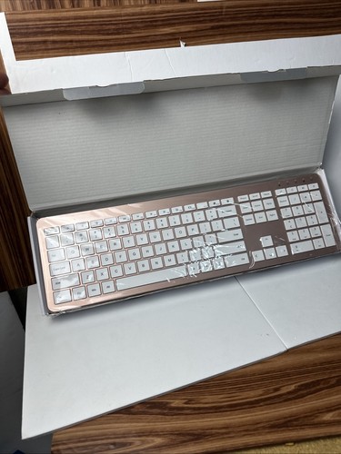Clavier et souris fin sans fil Seenda SK38 rose neuf - Photo 3/10