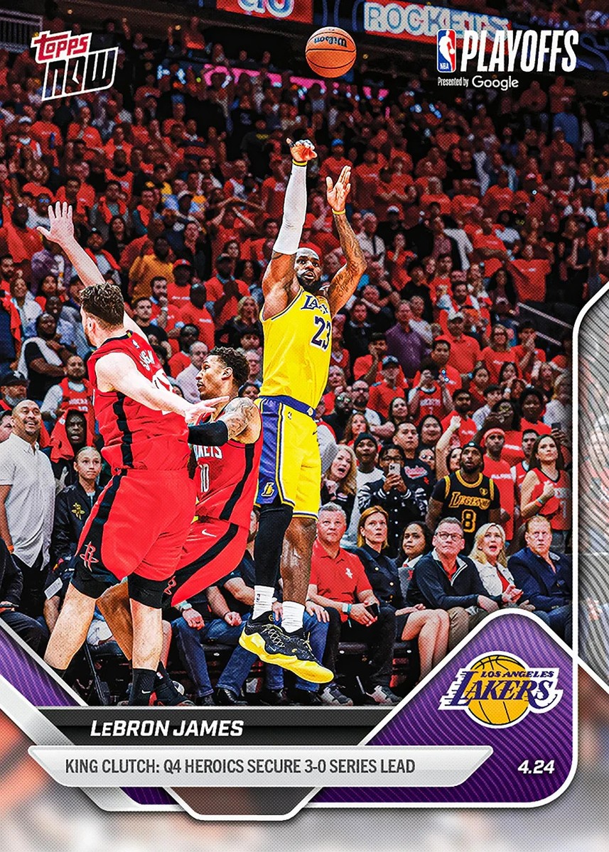 LeBron James King Clutch Q4 Playoffs - 2025-26 NBA Topps NOW