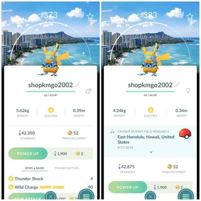 Pokémon Tra de  Go --  Shiny Pikachu World Championships 2024 Bg Hawai