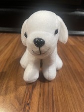 white puppy plush stuffed dog