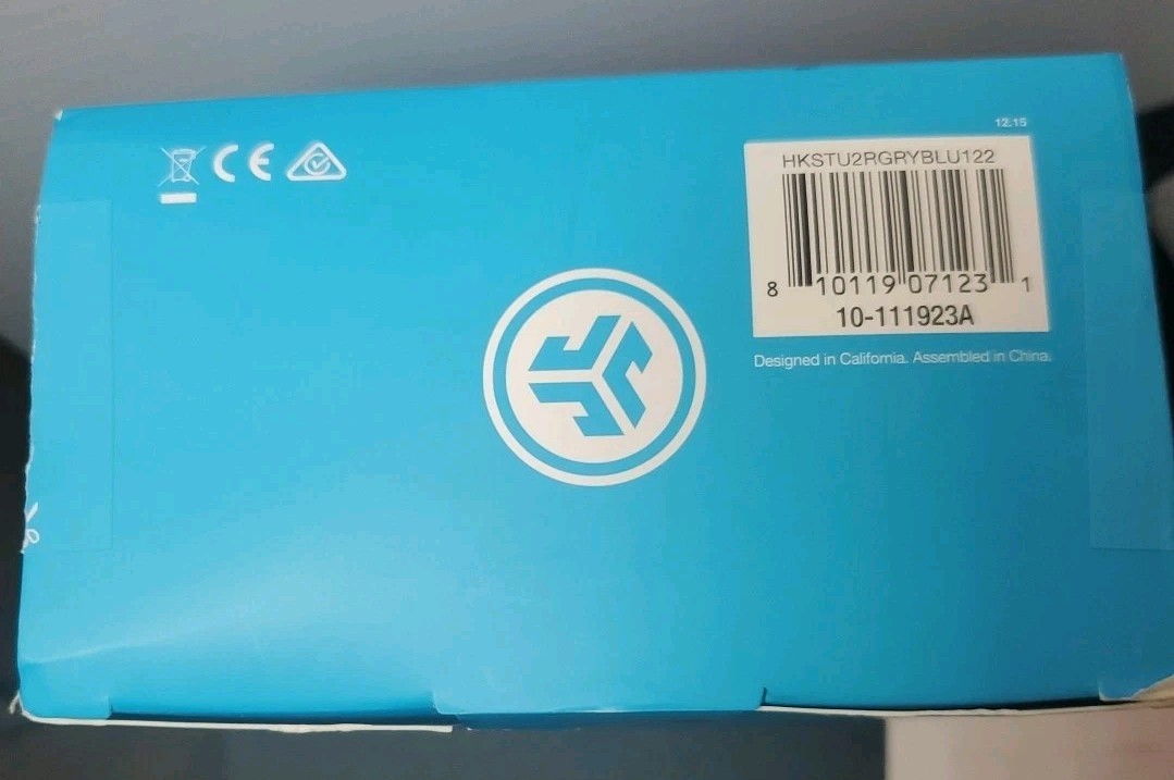 JLAB JBUDDIES STUDIO² Wired Kids Headphones - Gray/Blue Volume Safe 85 dB NIB