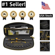 Durable 15-Piece 1/4-Inch Bike Torque Wrench with 72-Tooth Dual-Direction Gear